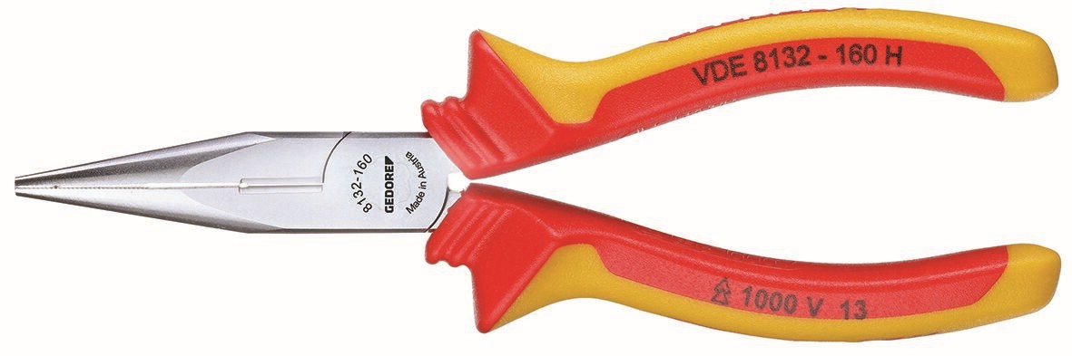 VDE 8132 H Alicates VDE con manguitos aislantes VDE, patrón recto