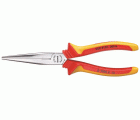 VDE 8132-200 H Alicate de punta redonda VDE con aislamiento de funda 200 mm