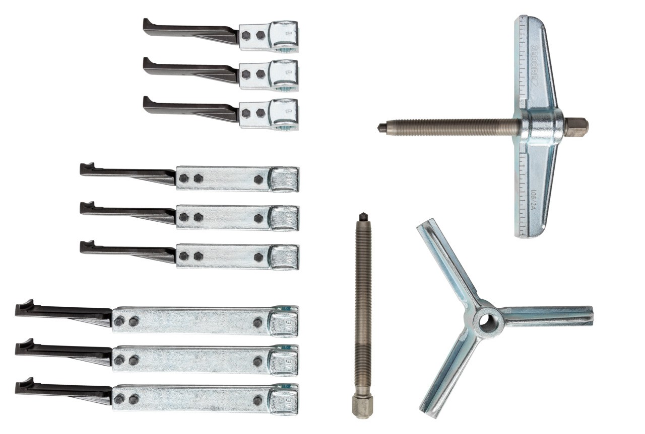 1.07/K-2 Juego de extractores con 9 ganchos 200x150/220/300 mm