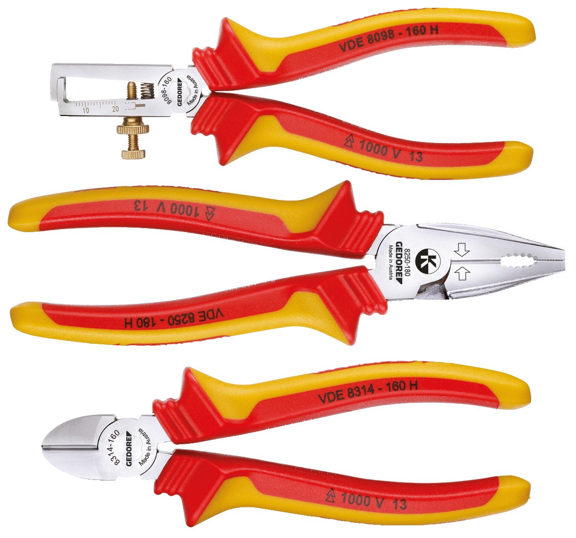 1102-004 VDE VDE Juego de alicates 3 piezas