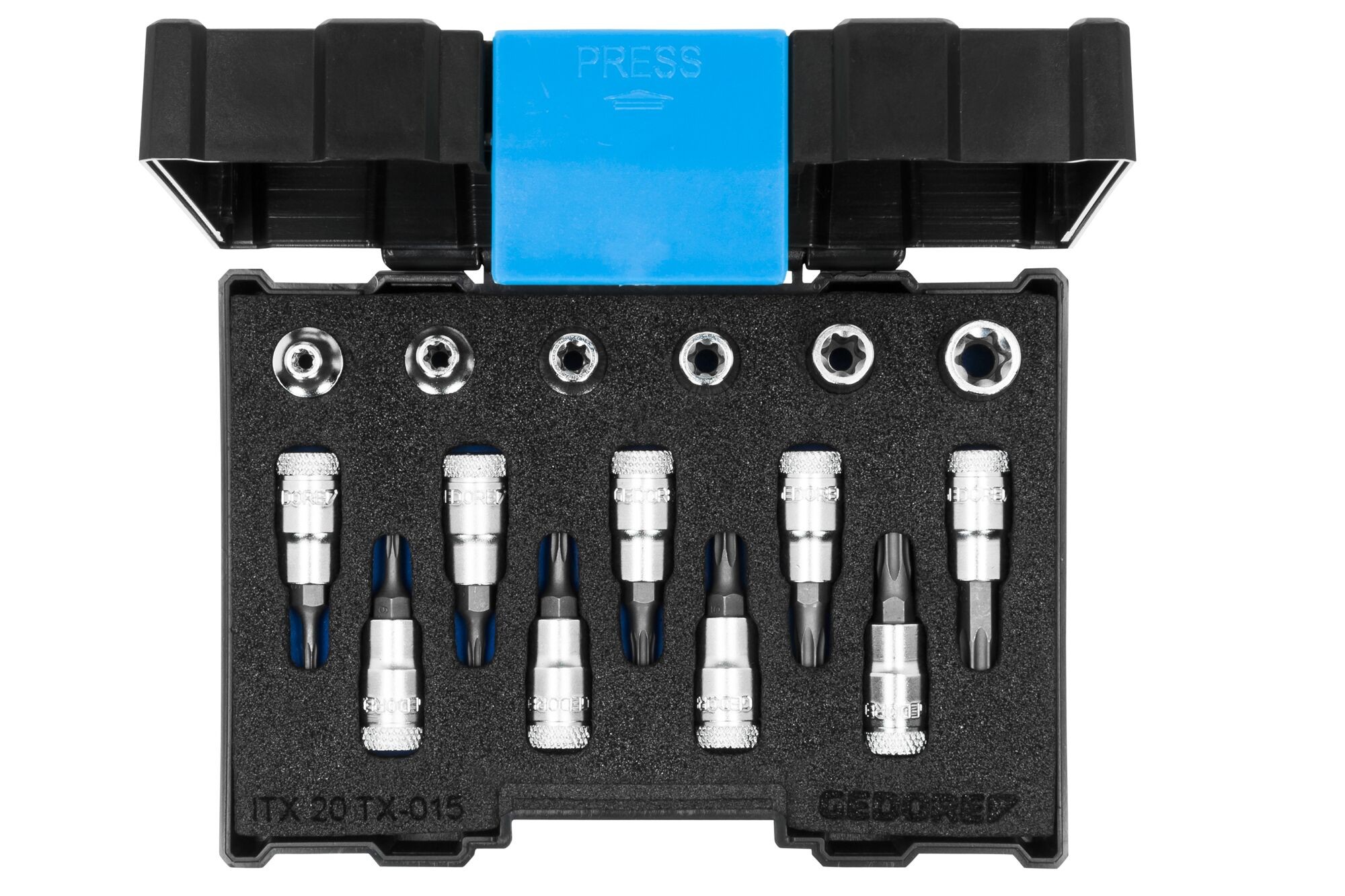 ITX 20 TX-015 Juego de destornilladores 1/4" 15 piezas TX