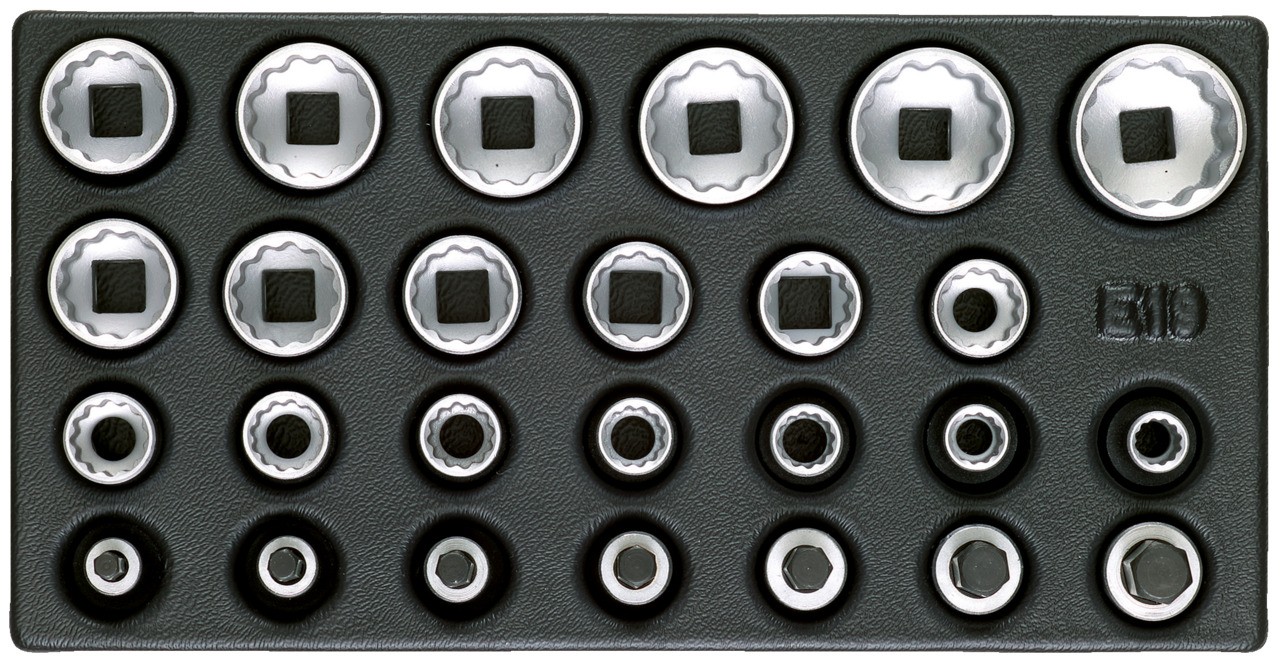 1500 ES-D 19 Juego de llaves de vaso de 1/2