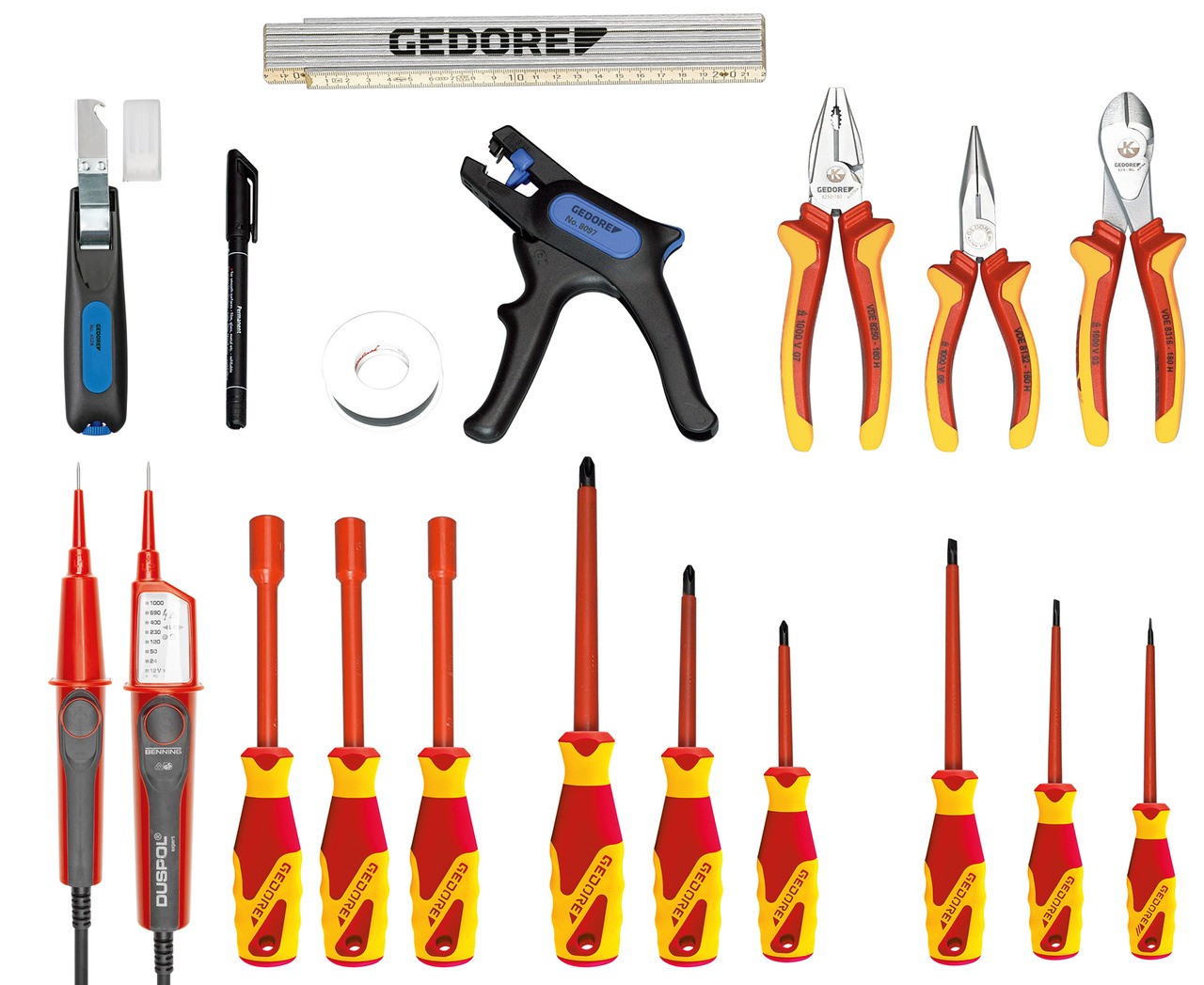 1091 Maletín de herramientas eléctricas 18 -te piezas