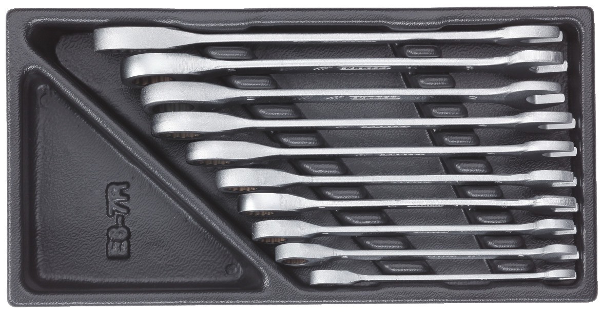 1500 ES-7 R Juego de llaves de boca con carraca de anillo en 1/3 módulo ES