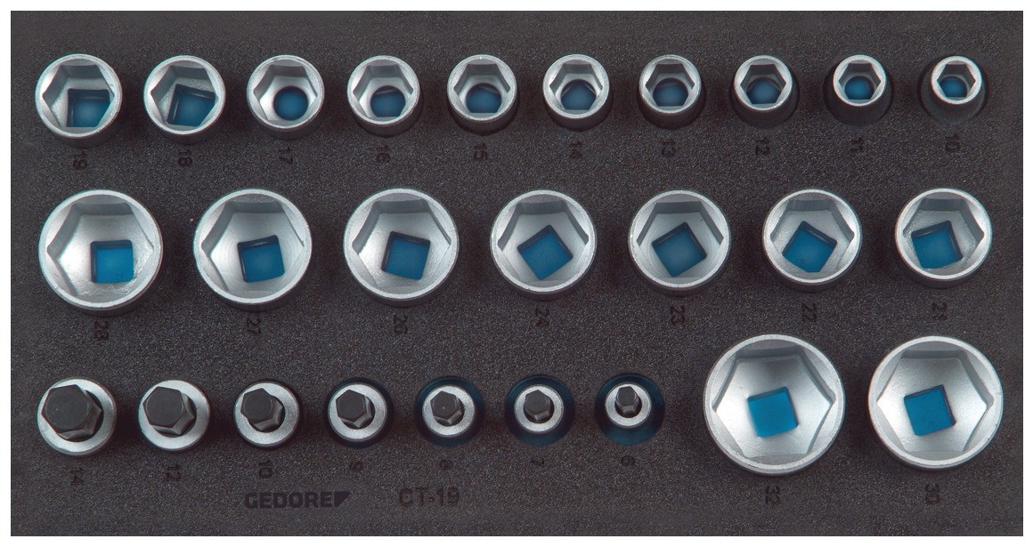 1500 CT1-19 Juego de enchufes 1/2