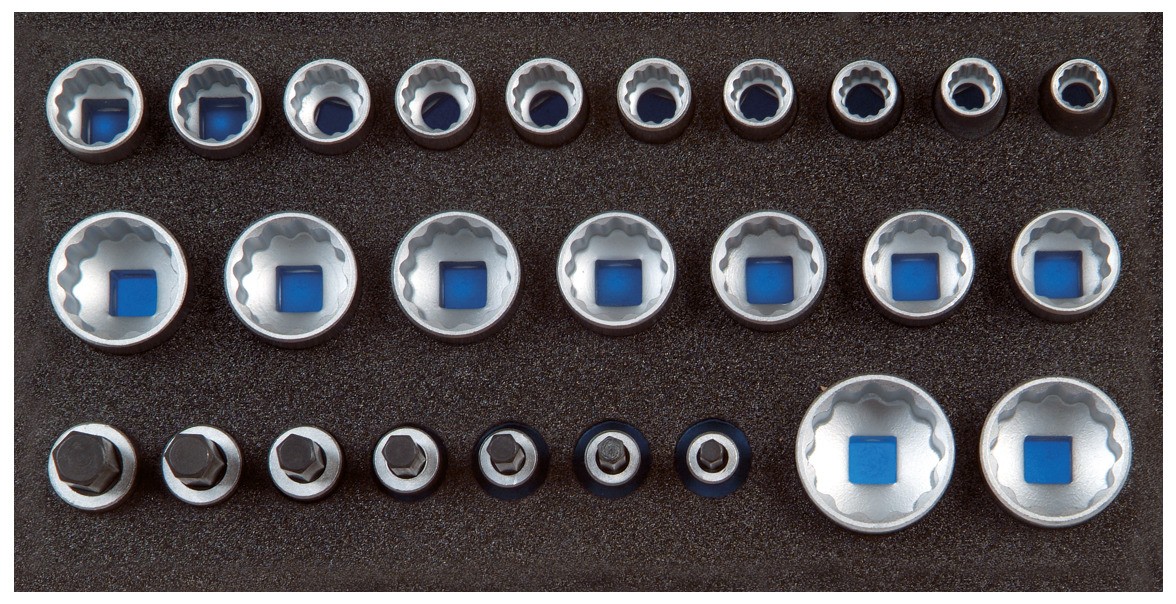 1500 CT1-D 19 Juego de llaves de vaso de 1/2