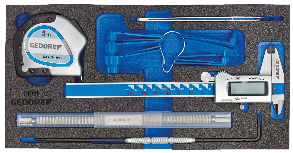 1500 CT1-711 Surtido de medición en 1/3 módulo de herramientas de verificación