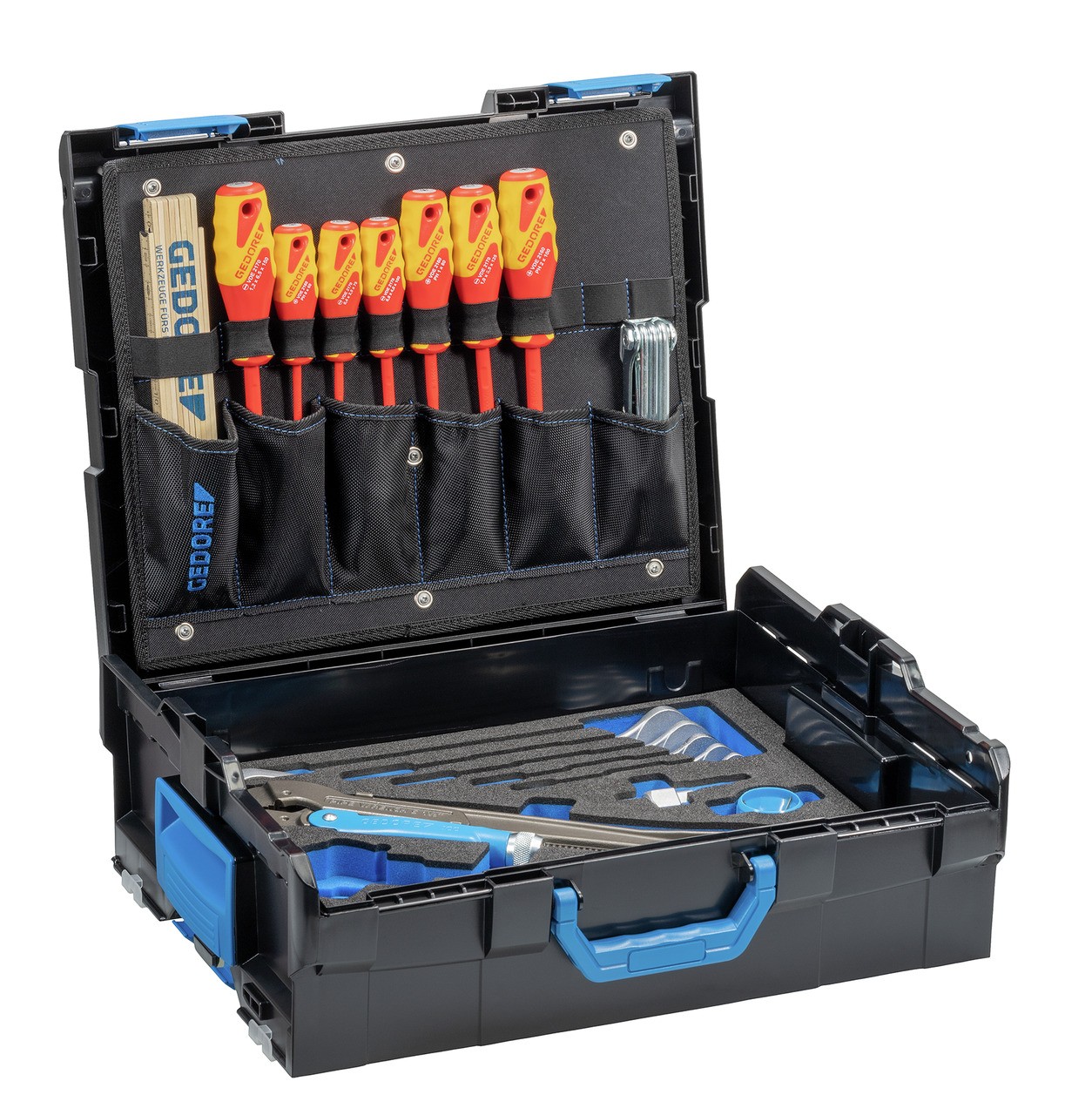 1100-03 Estuche GEDORE L-BOXX 136 con surtido para fontanería 44 -te piezas