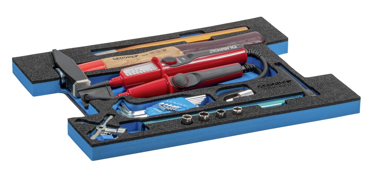 1100-03 Estuche GEDORE L-BOXX 136 con surtido para fontanería 44 -te piezas