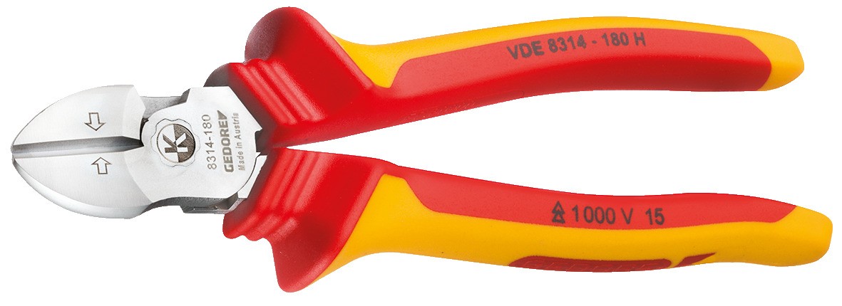 VDE 8314-180 H Cortador lateral de alta resistencia VDE con aislamiento de funda 180 mm