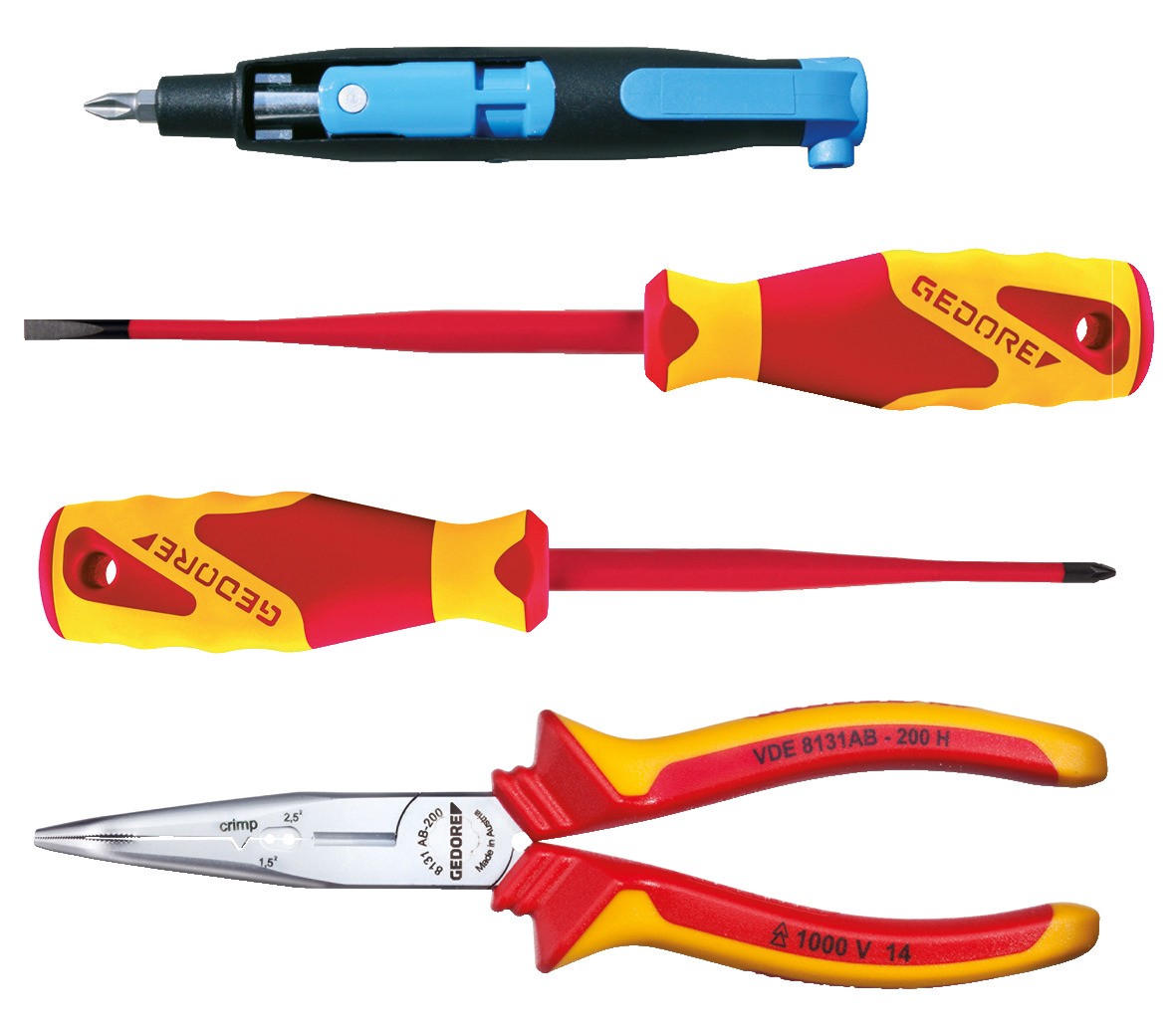 1102-006 VDE Kit de herramientas VDE 4 piezas