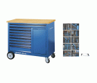 1504 XL-TS-308 Banco de trabajo con ruedas con surtido