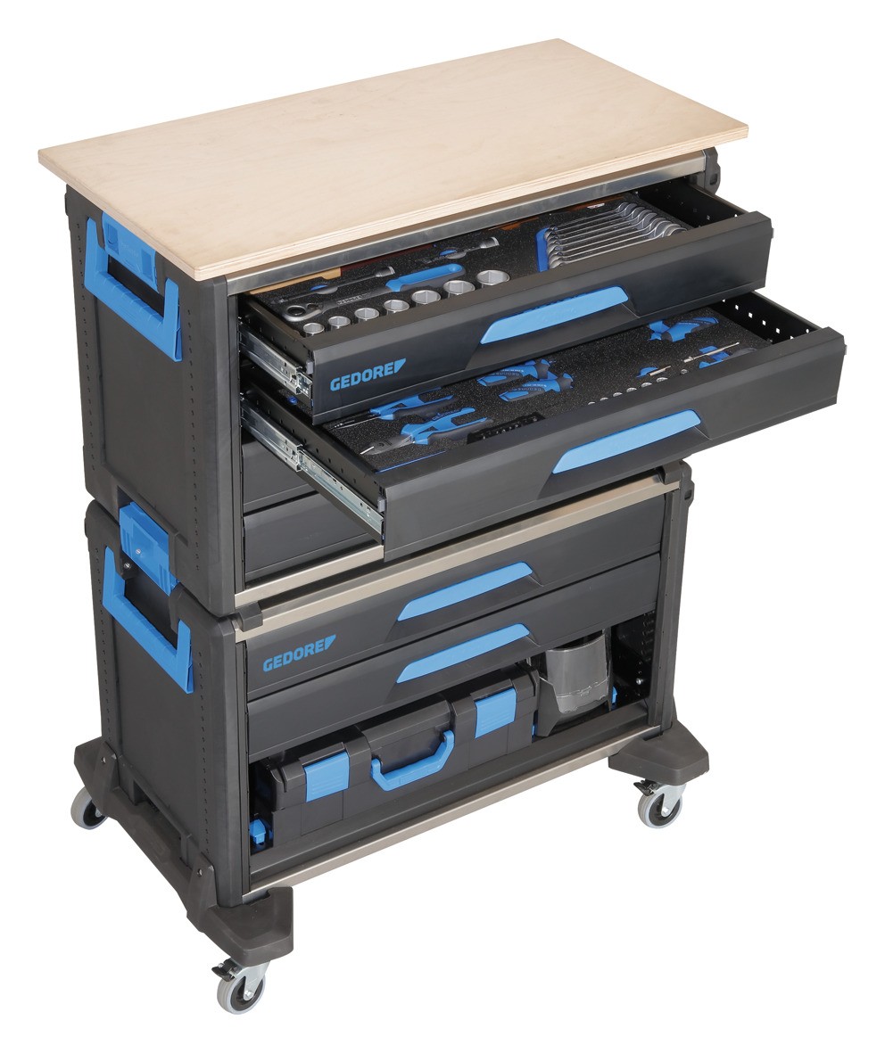 1110 WMW S-03 WorkMo B3 con surtido de herramientas 110 -te piezas