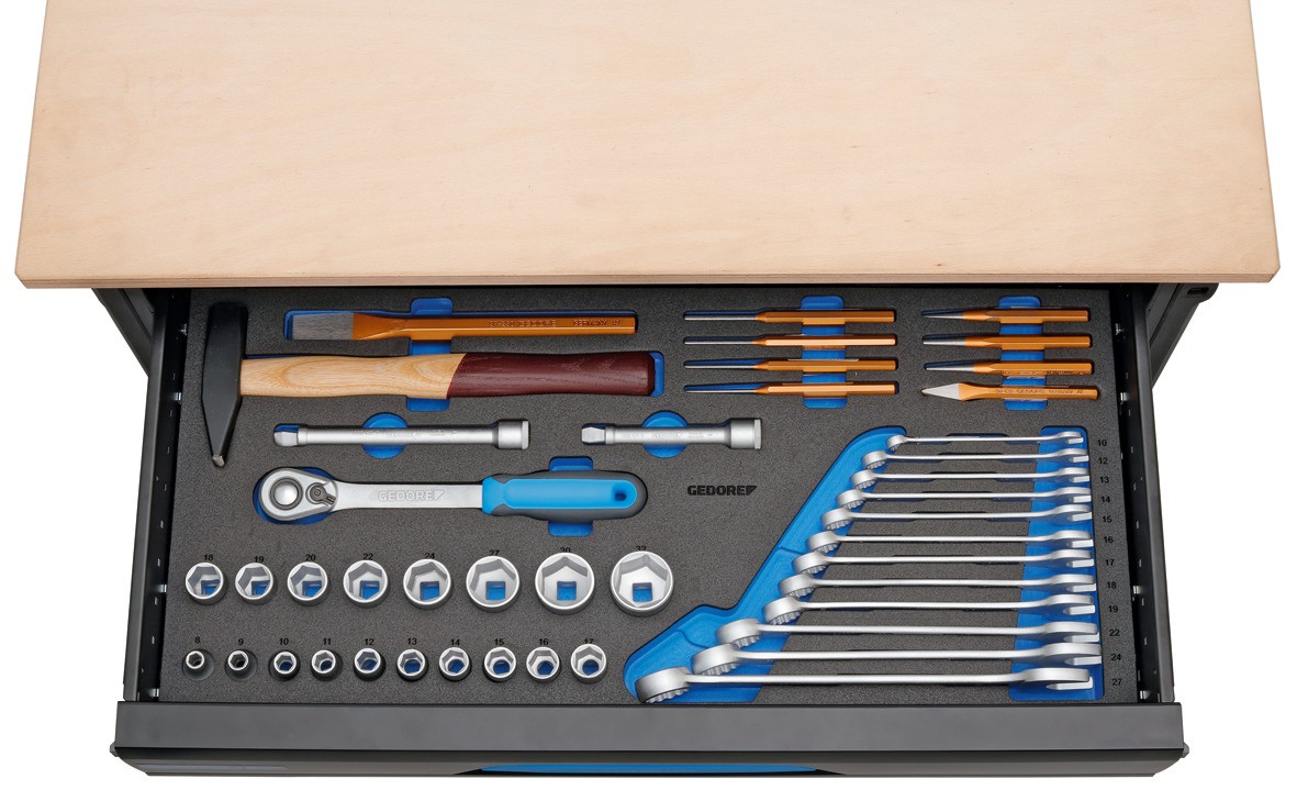 1110 WMW S-03 WorkMo B3 con surtido de herramientas 110 -te piezas