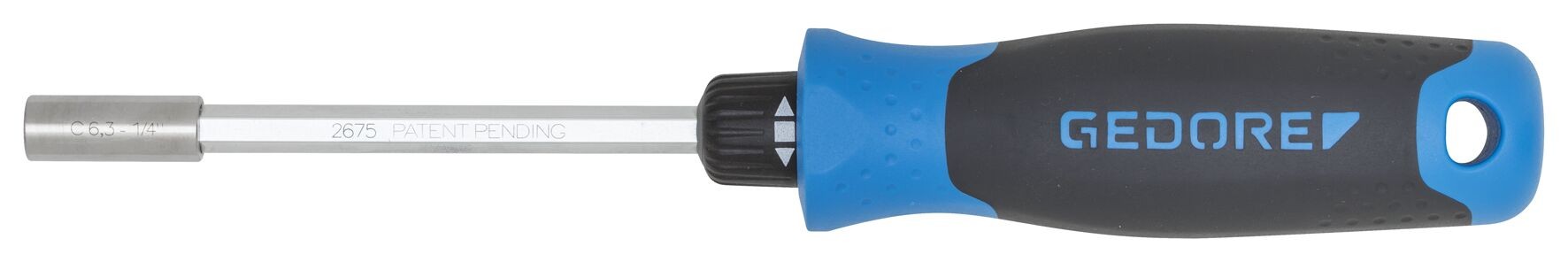 2675 Destornillador de trinquete SilentGEAR Portapuntas de 1/4