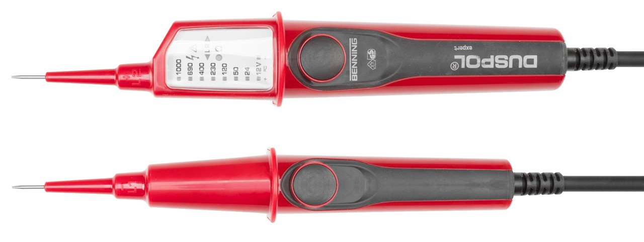 VDE 4616 Detector de tensión 1000 V de 2 polos con pantalla LED