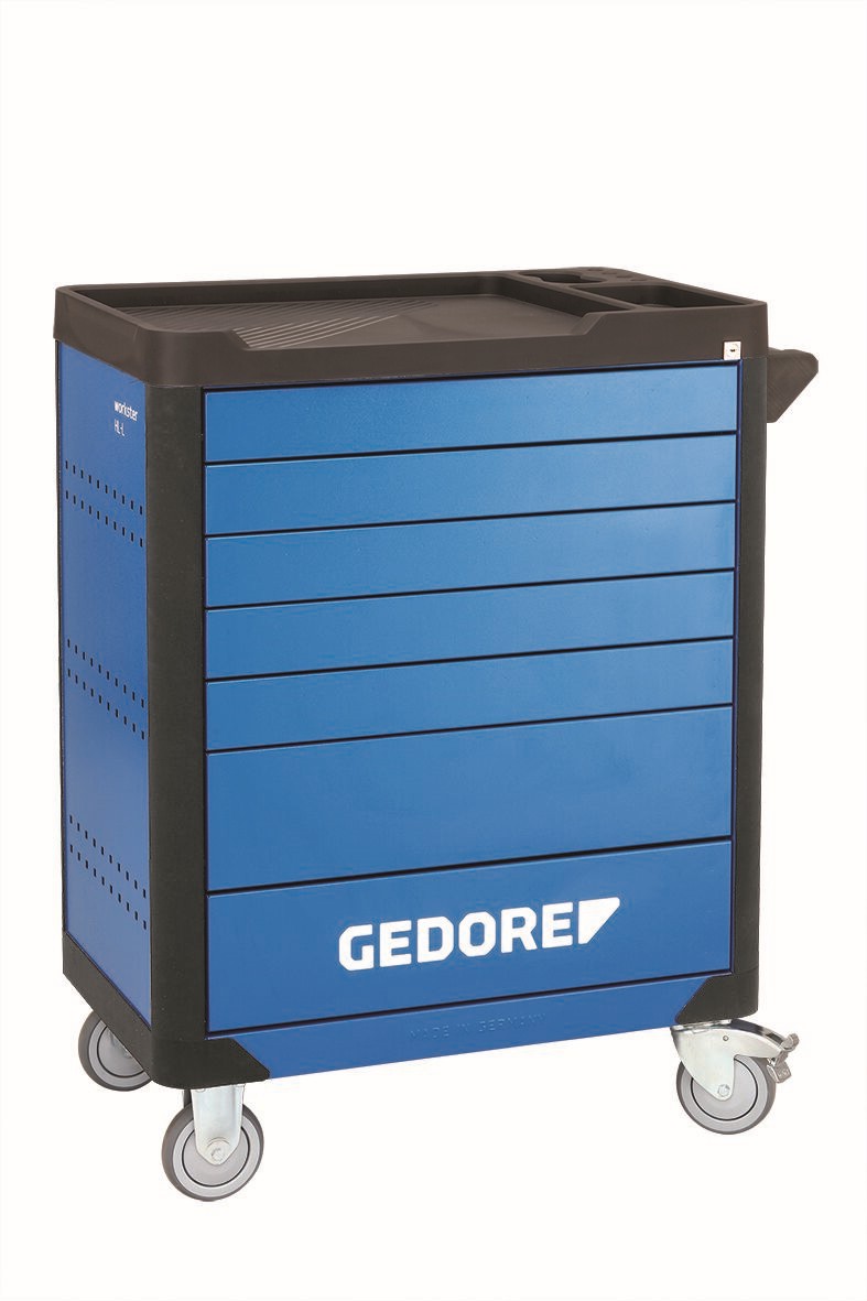 WHL-L-TS-147 Carro de herramientas Workster Highline con 147 conjunto de herramientas de 5 partes