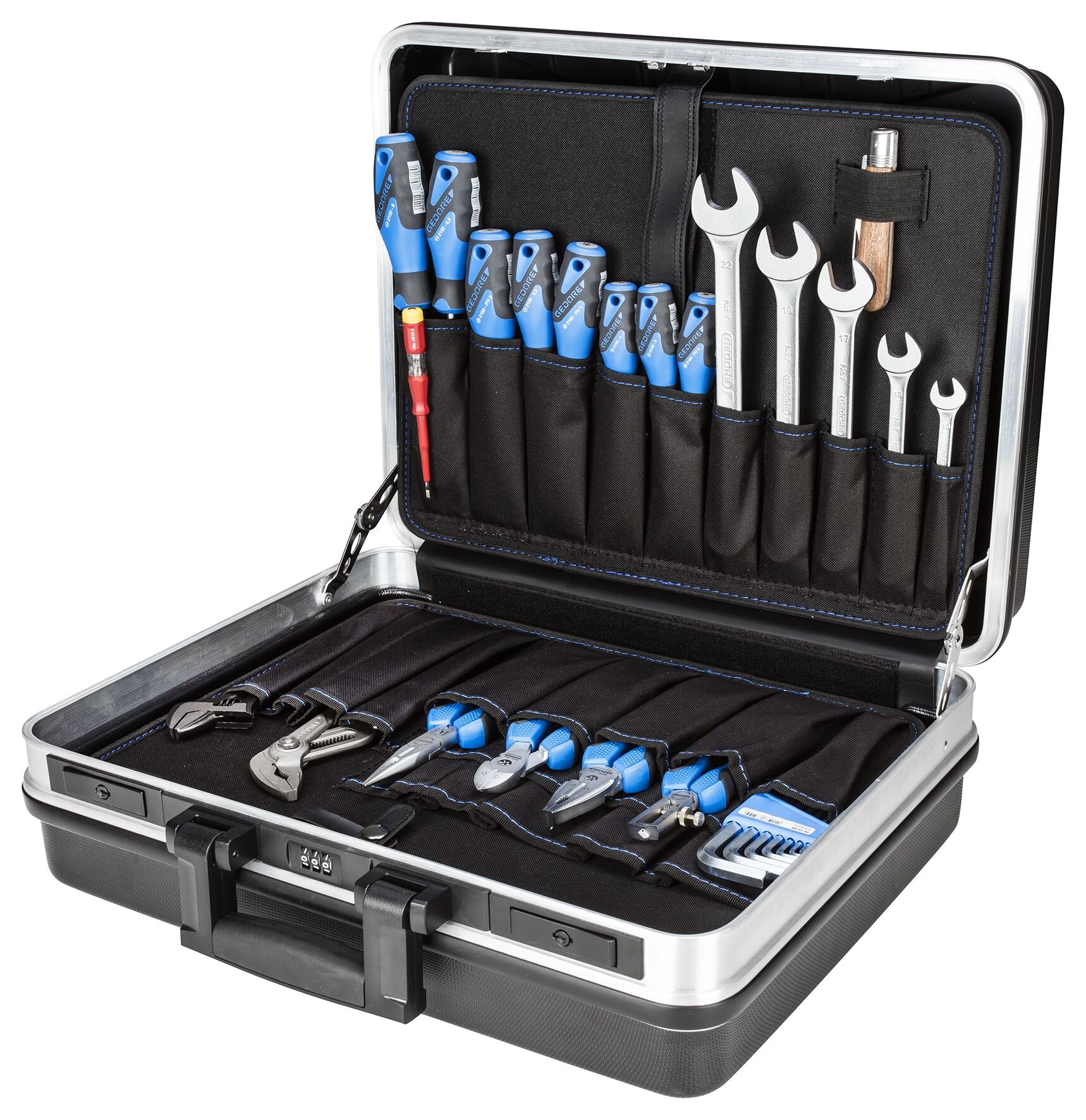 1041-001 Surtido de herramientas en maletín 74 -te piezas