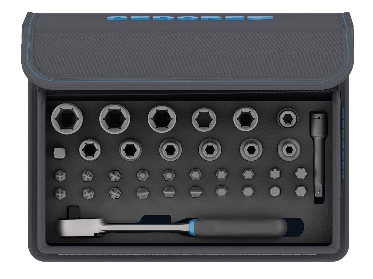 TC 666-MU-20 bit juego de llaves de vaso con trinquete