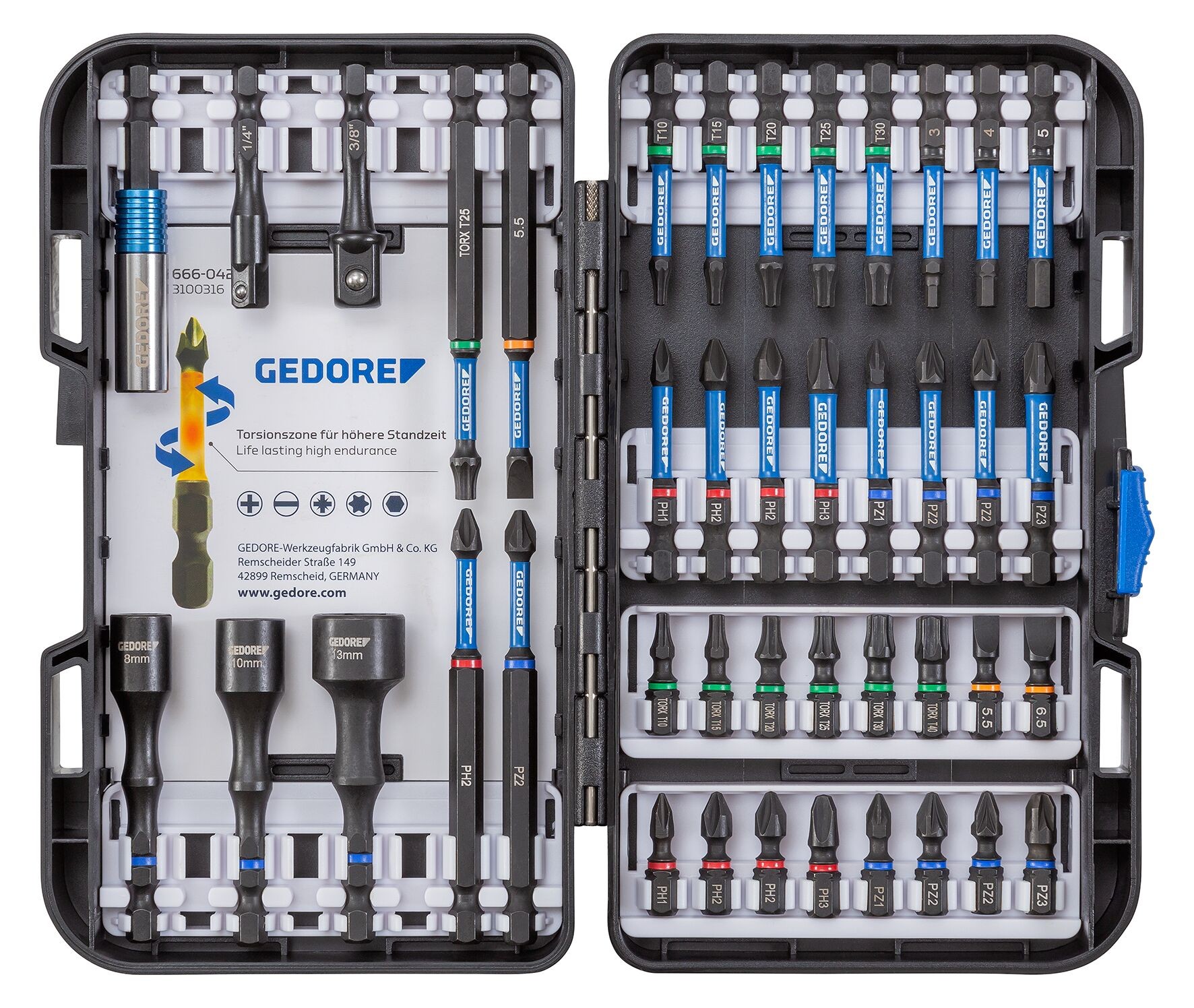 666-042 Juego de brocas de torsión