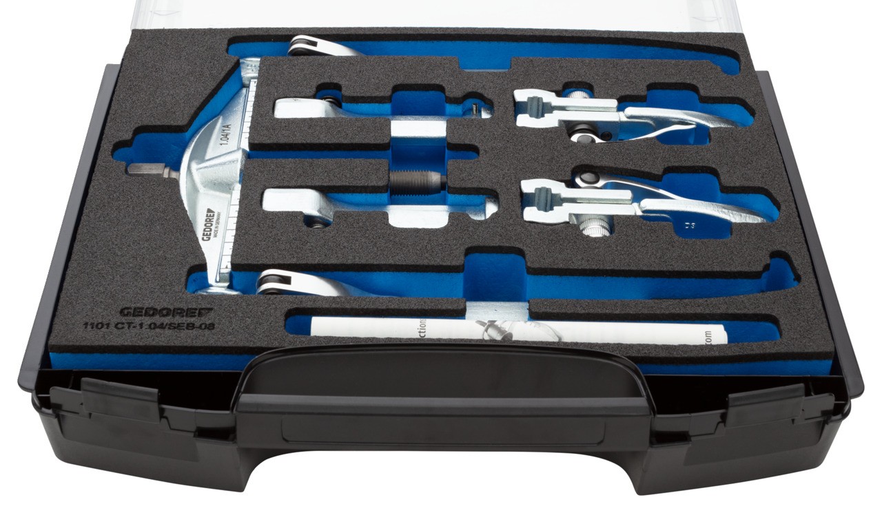 1101-1.04/SEB-08 Juego de extractores con 6 ganchos 130x100-350 mm