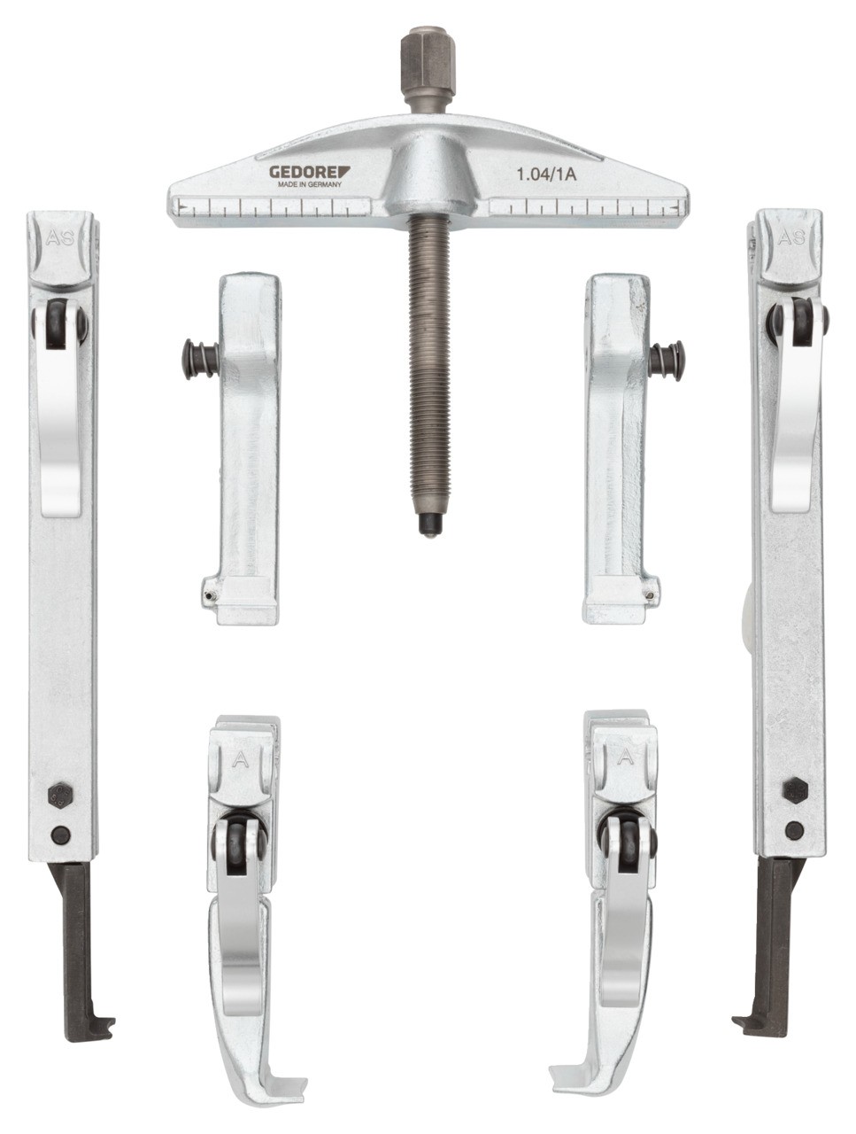 1101-1.04/SEB-08 Juego de extractores con 6 ganchos 130x100-350 mm