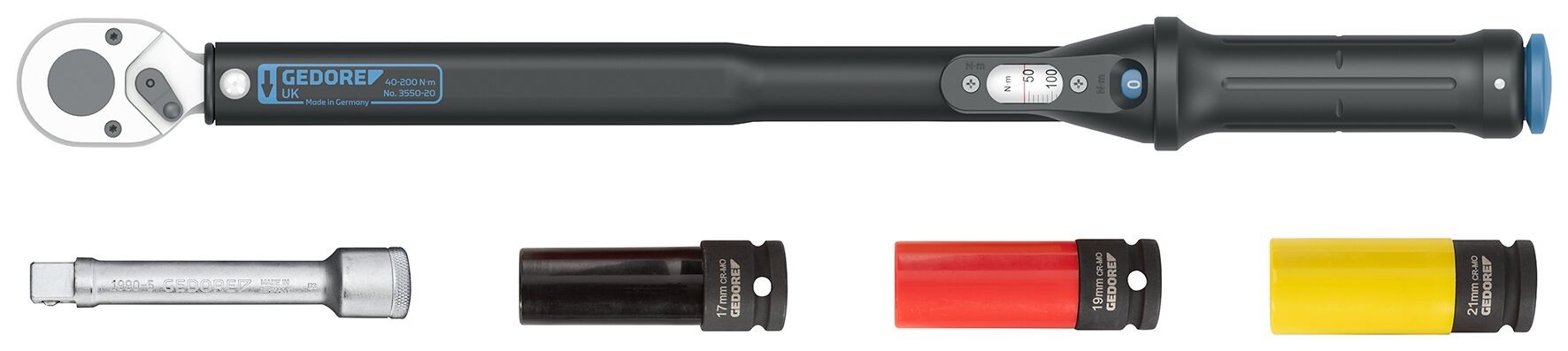 3550-UK-LS4 Conjunto de llave dinamométrica TORCOFLEX UK 1/2