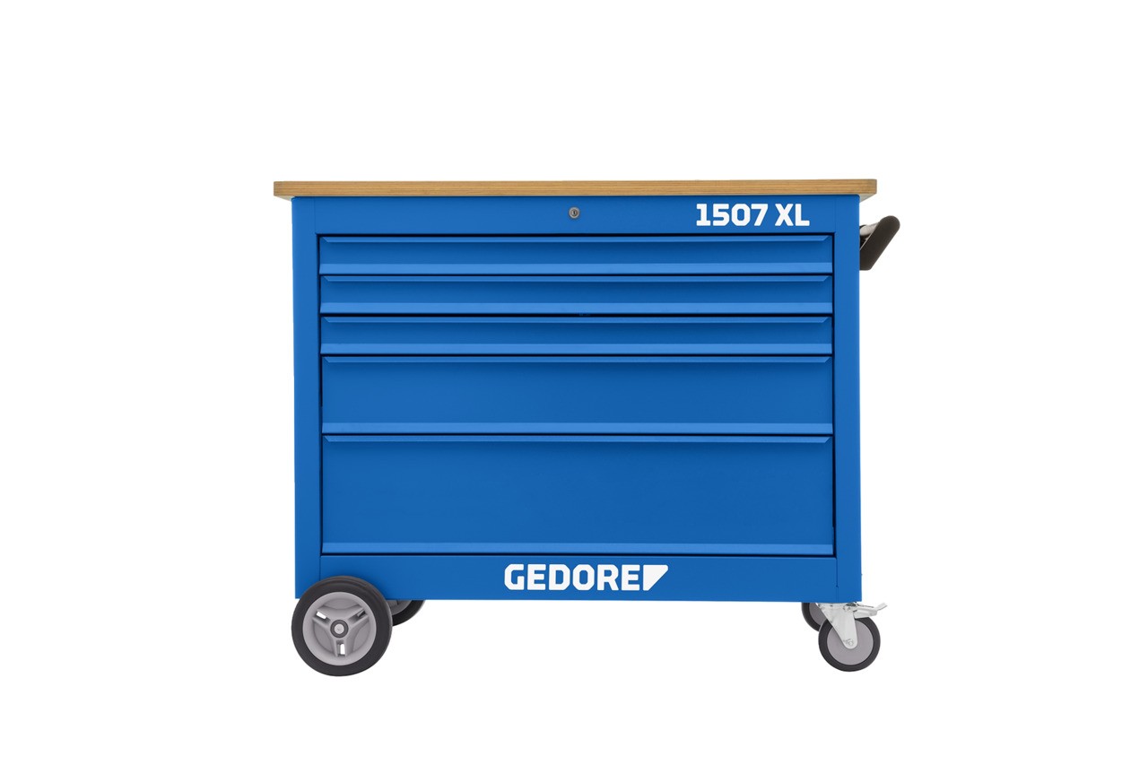 1507 XL 30101 Banco de trabajo con ruedas con 5 Cajones