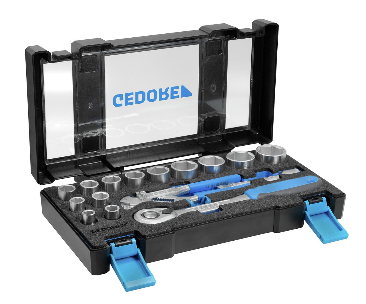 19 DMU 183 Juego de llaves de vaso con llave de alicates