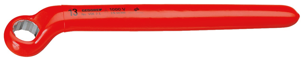 VDE 2 E VDE Llave de anillo de un solo extremo con manivela profunda