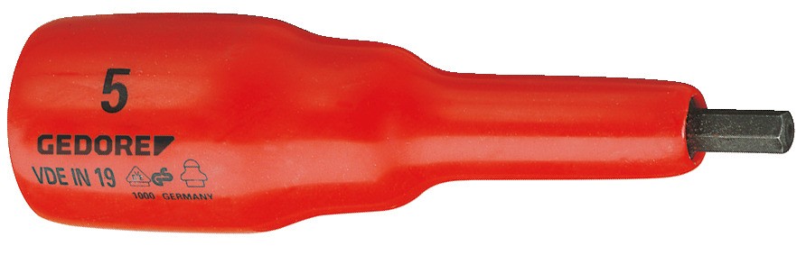 VDE EN 19 VDE Toma de la broca del destornillador 1/2