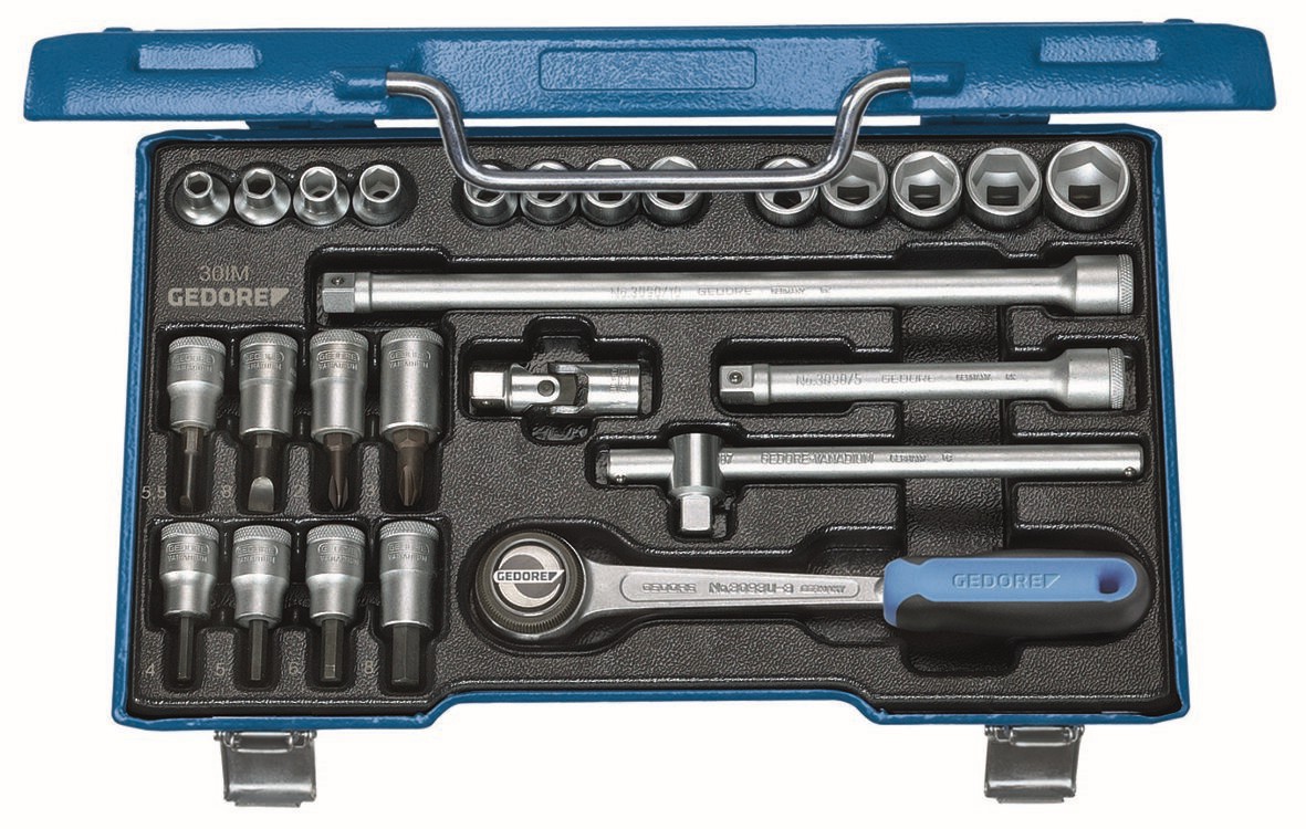 30 juegos de llaves de vaso IMU de 3/8