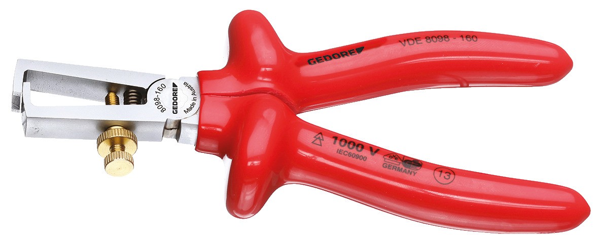 VDE 8098-160 Alicate pelacables VDE con aislamiento por inmersión 160 mm