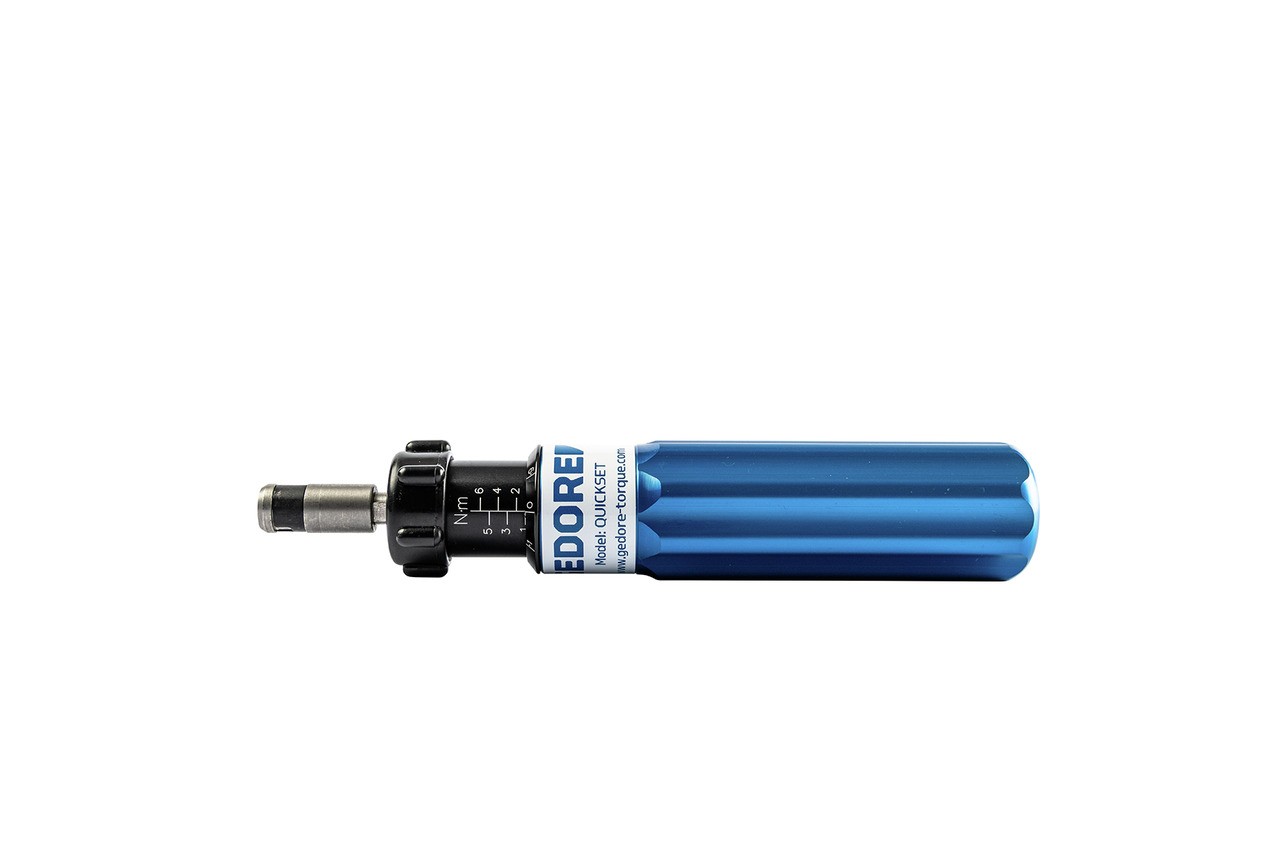 QS 6 FH BLUE Destornillador de par tipo Quickset 1-6 Nm