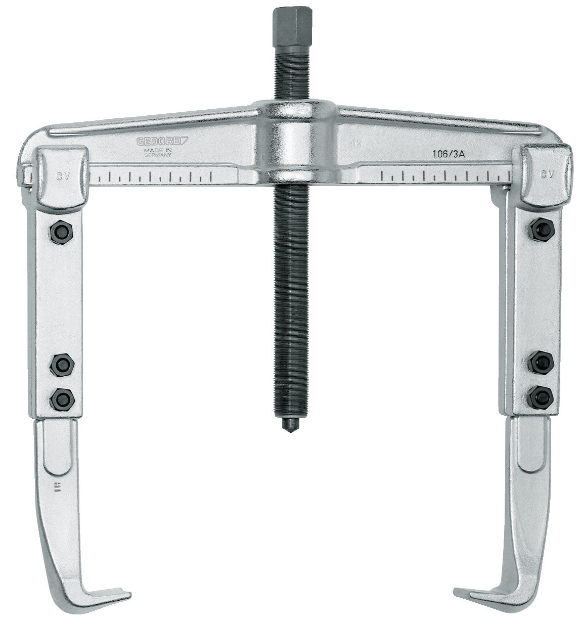 1,06 Tirador universal de 2 brazos, con ganchos extendidos