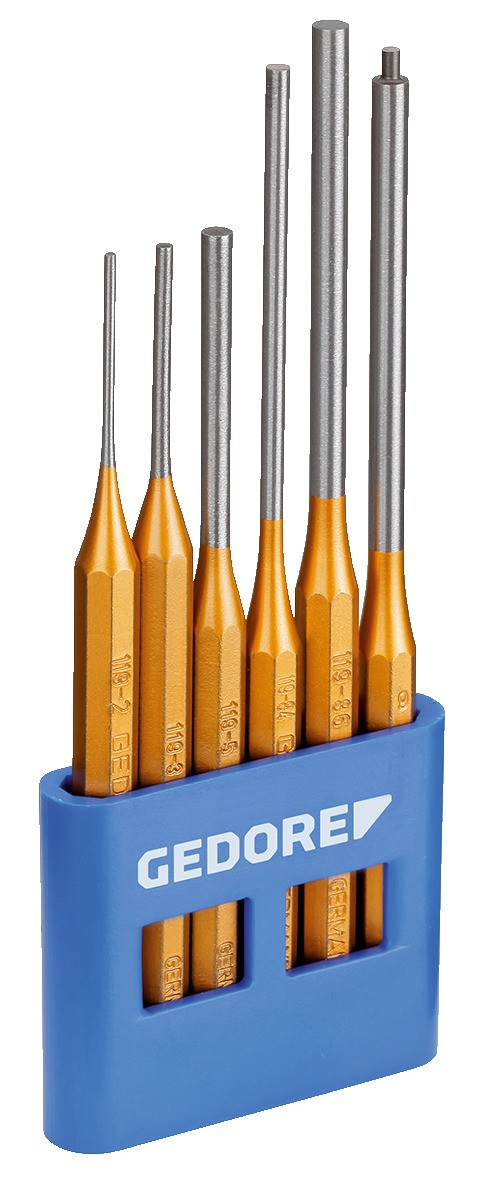 116 L Pin punch set 6 piezas