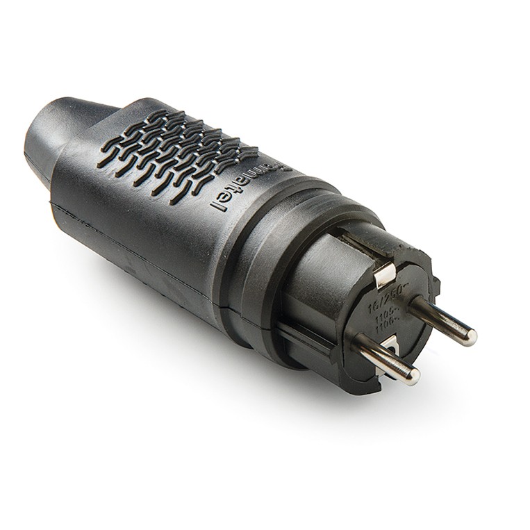 1107 | Clavija goma tipo schuko IP44