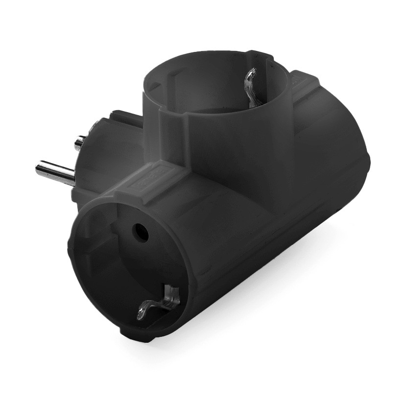 1307-N | Adaptador Triple de Baja Tensión