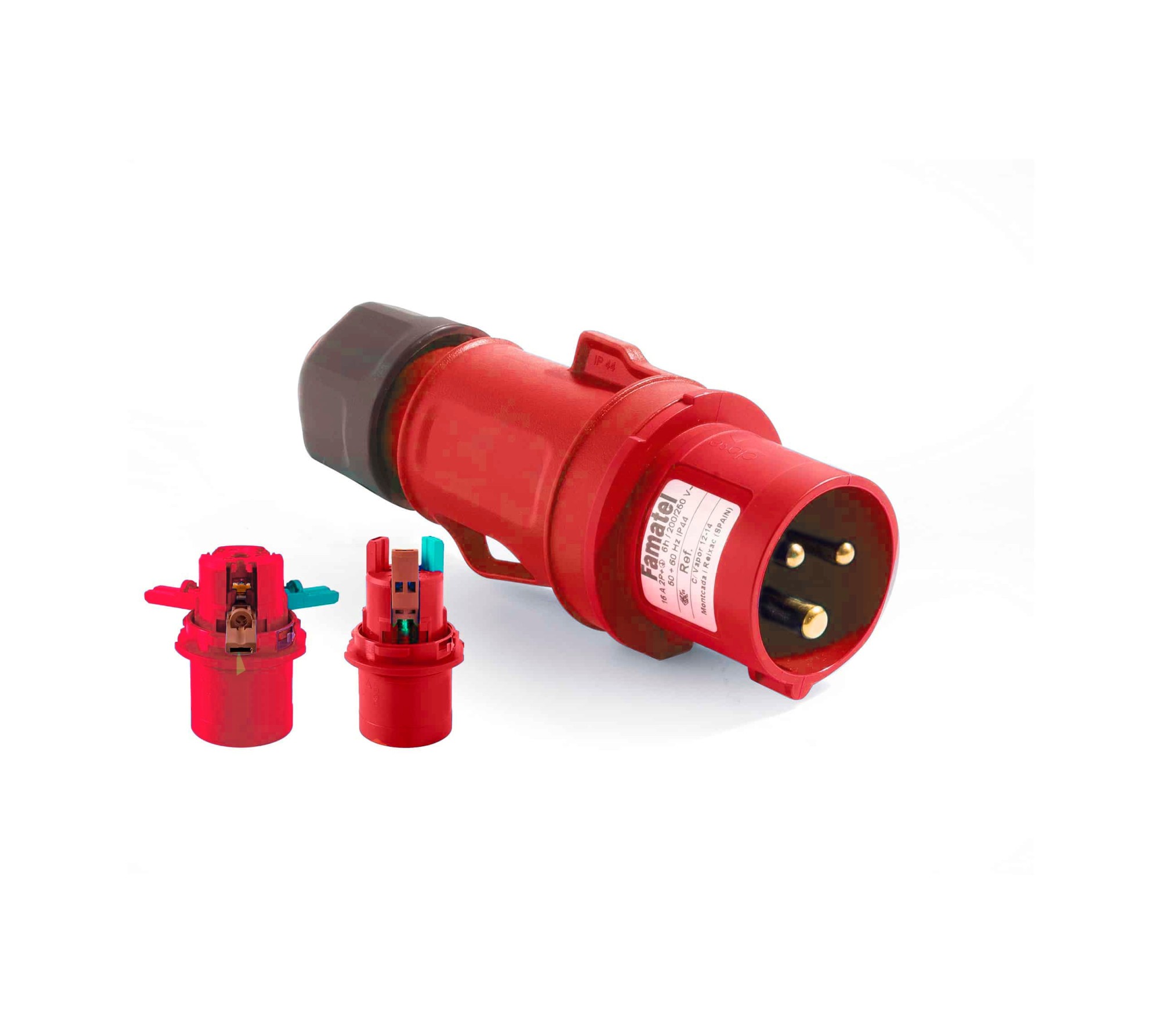 13300CR | Clavija móvil 3P+T 16A Conexión Rapida IP44/54