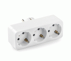 1330 | Adaptador triple frontal 16A con toma de tierra