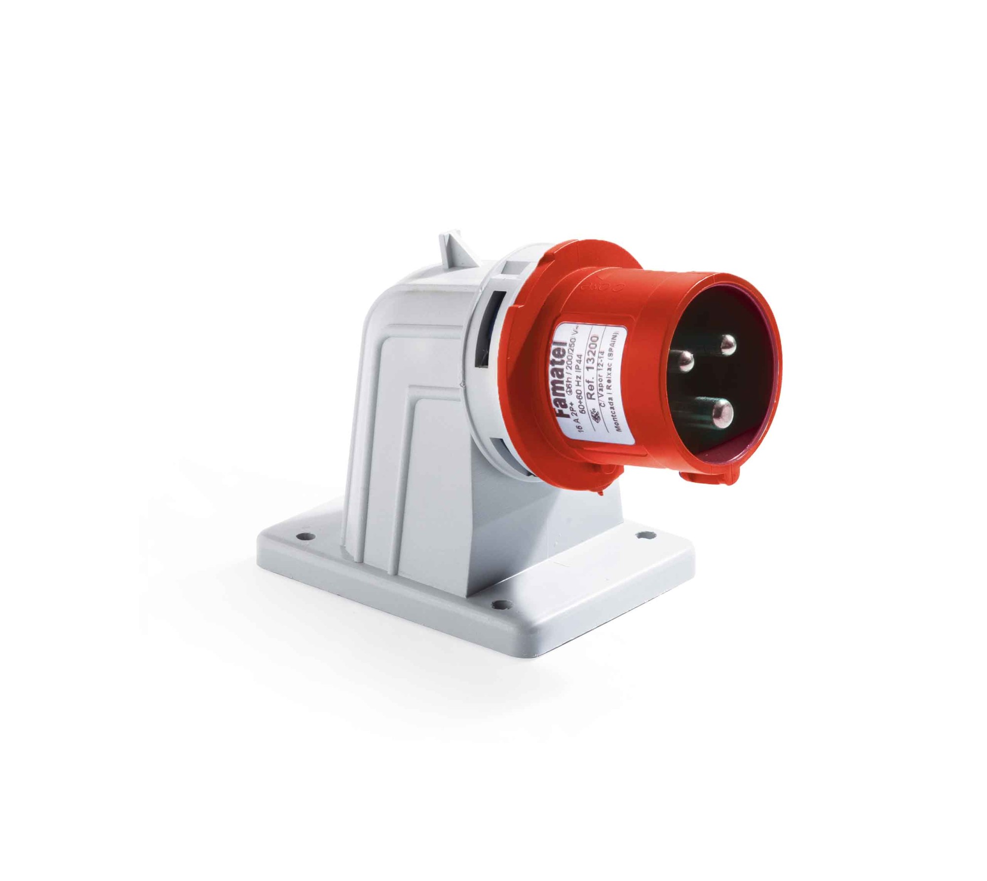 13350 | Clavija superficie acodada 90º 3P+T 16A IP44