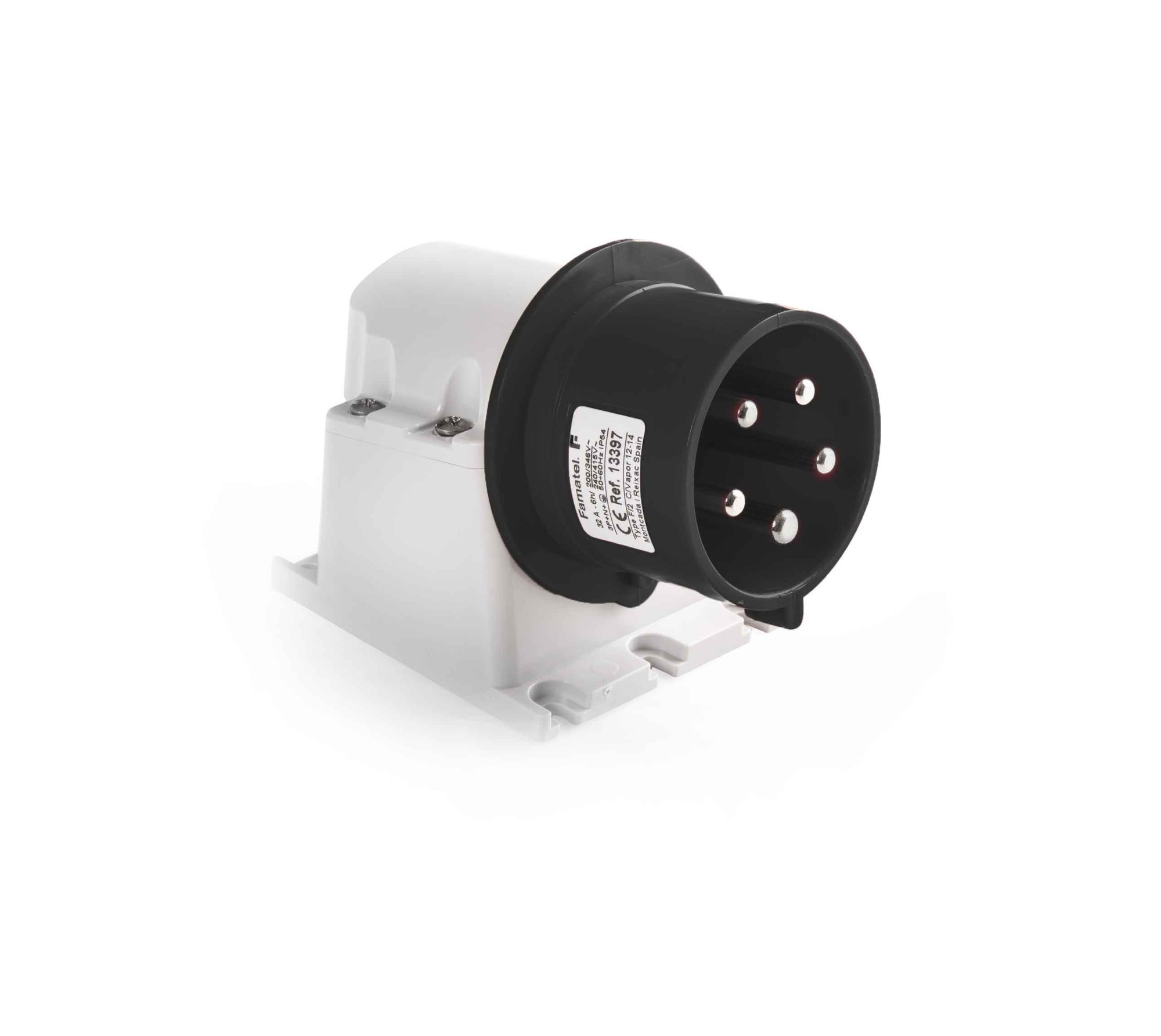 13485 | Clavija superficie inclinada 3P+T 32A IP44