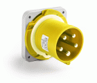 13540 | Clavija empotrar salida recta 4P+T 63A IP44/54