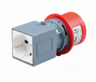 13917 | Adaptador clavija industrial 3P+N+T 16A / toma schuko Bip.10/16A IP20