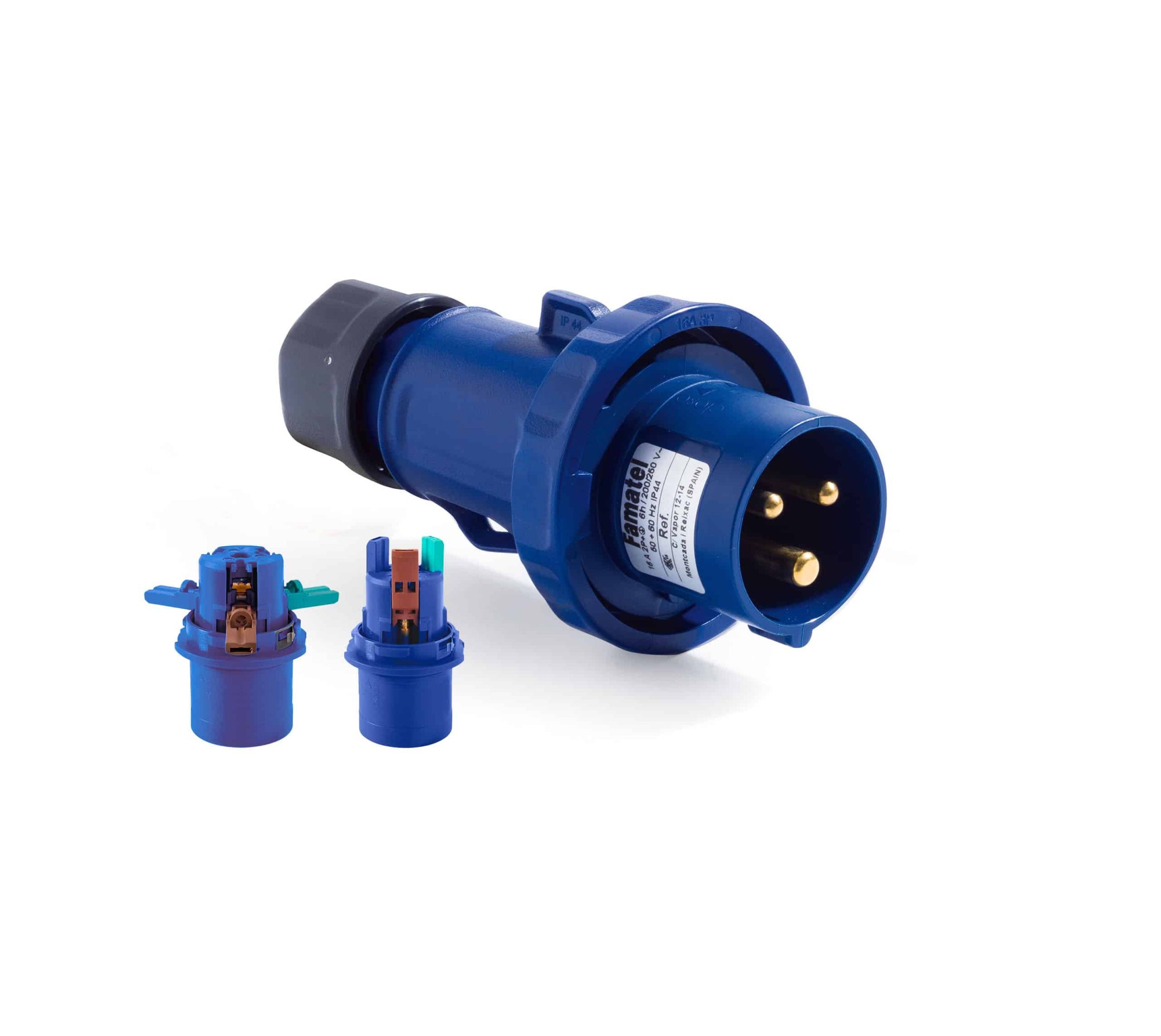 14200CR | Clavija móvil 2P+T 16A Conexión Rapida IP66/67