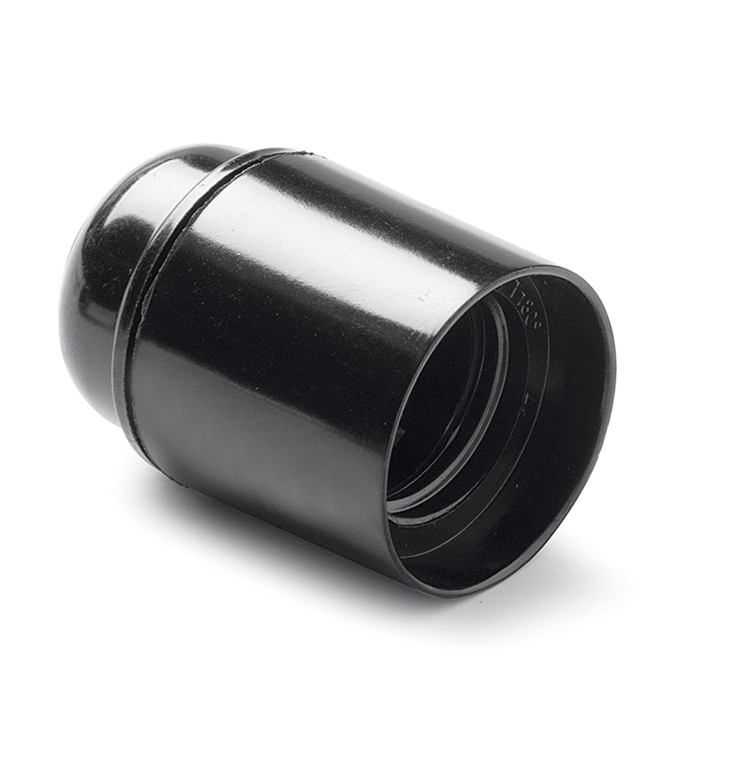 161.1 | Portalámparas de baquelita liso E-27 Negro