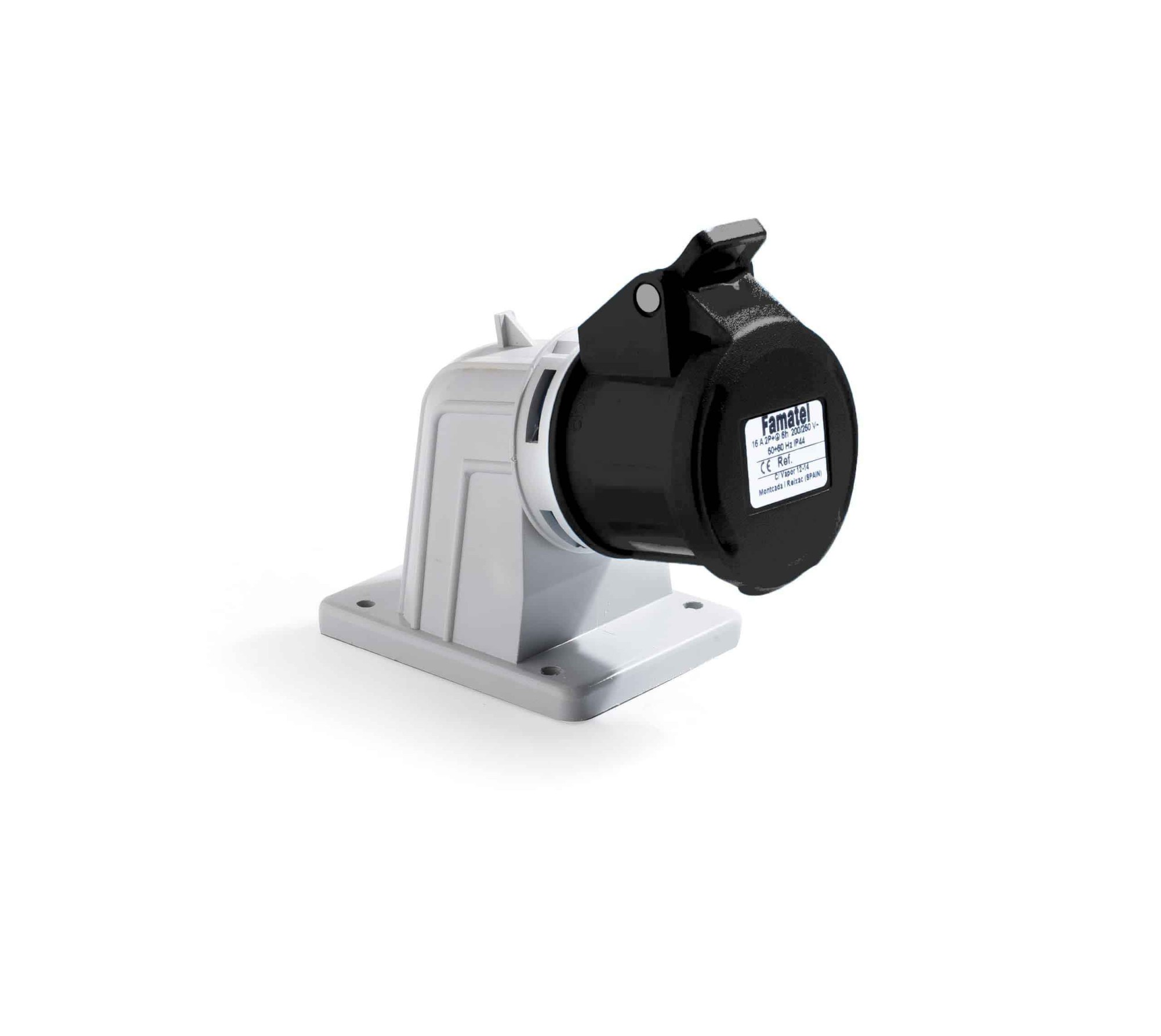 23452 | Base superficie acodada 90º 3P+T 32A IP44