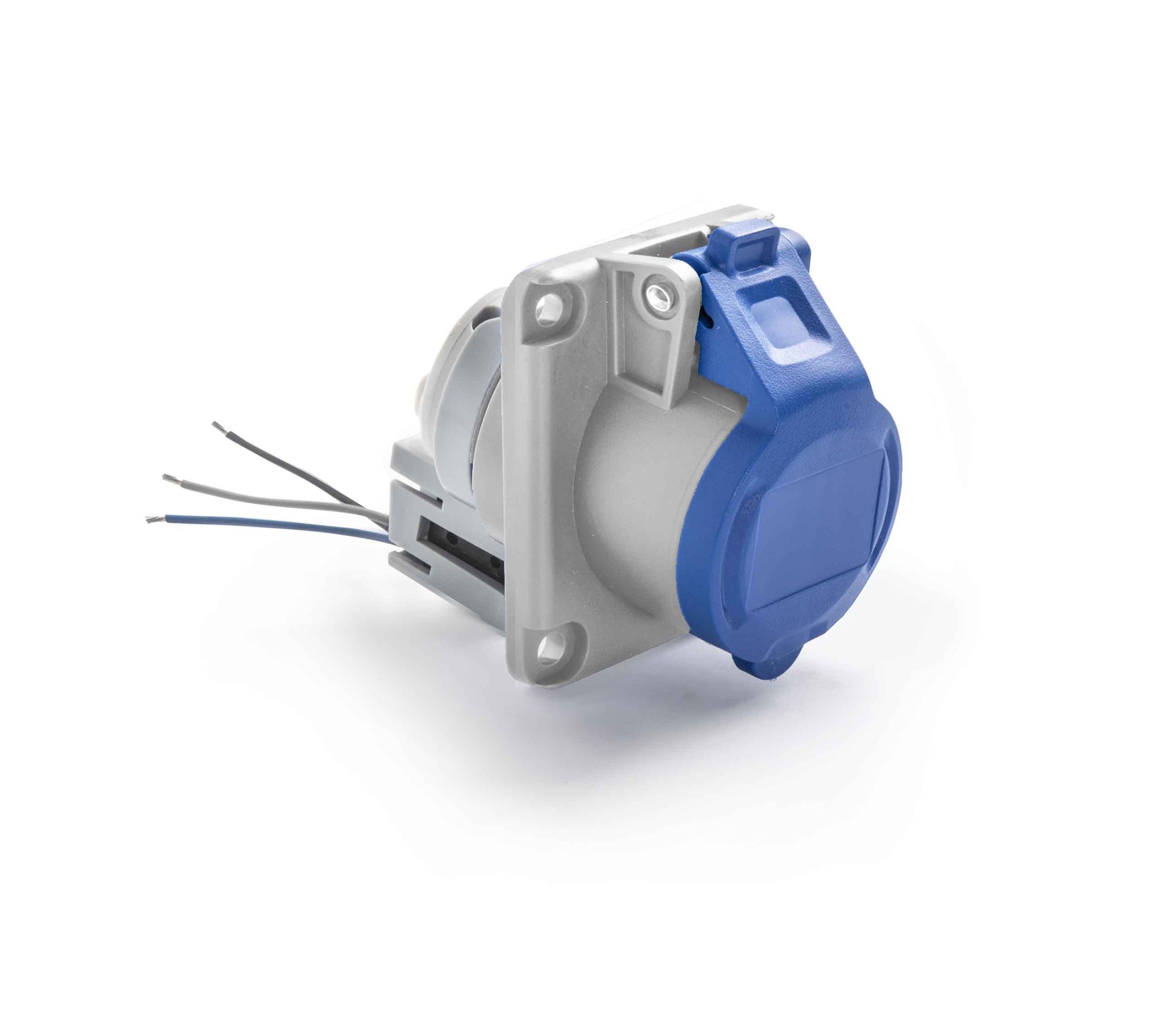 23M236 | Base inclinada 16A 2P+T 230V MSW ON/OFF IP44-54 placa 64x74