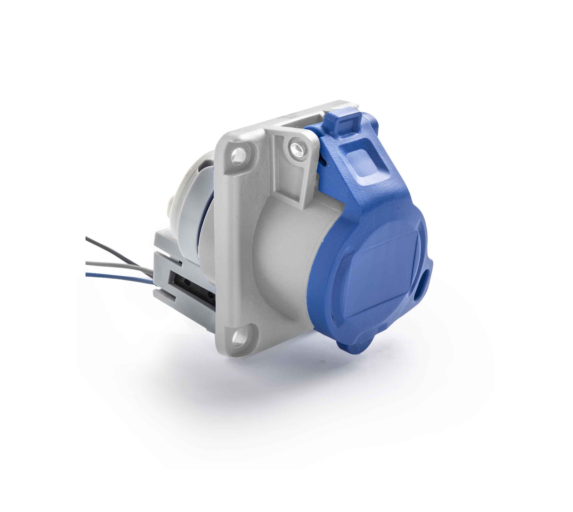 23M238L | Base inclinada 16A 2P+T 230V MSW ON/OFF bloq.IP44-54 placa64x74