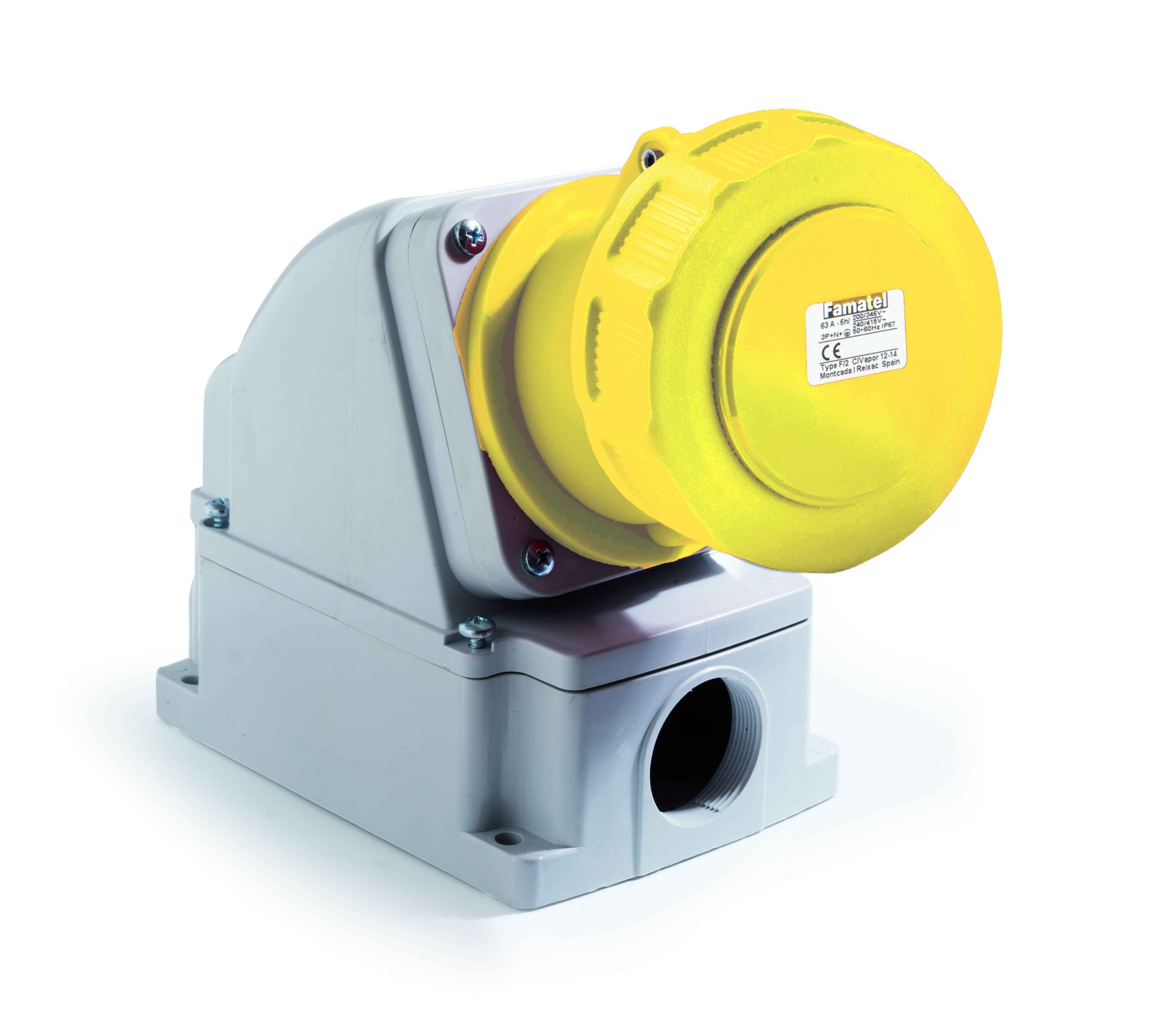 24512 | Base superficie 3P+N+T 63A IP67